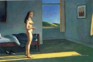 femme au soleil Edward Hopper Peinture à l'huile